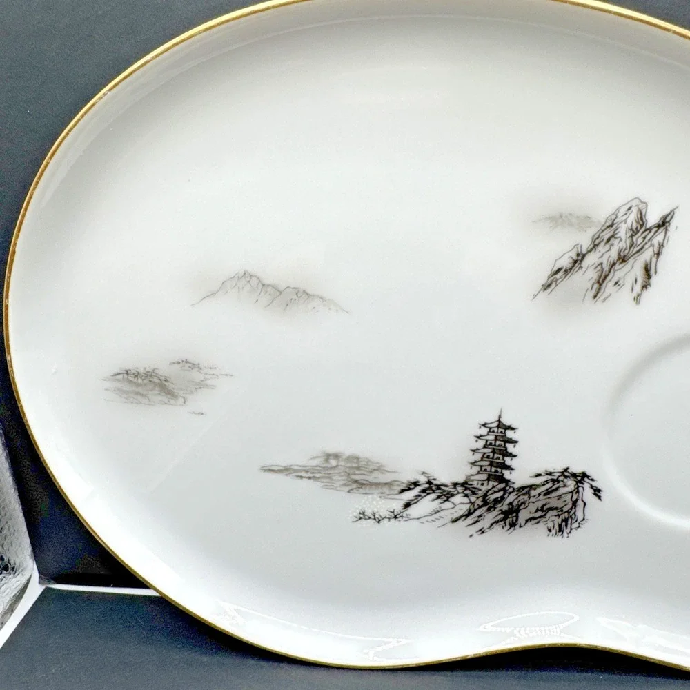 Fukagawa Arita Porcelain‎ Coffee Cup/Tea Cup Plates In Pattern #903